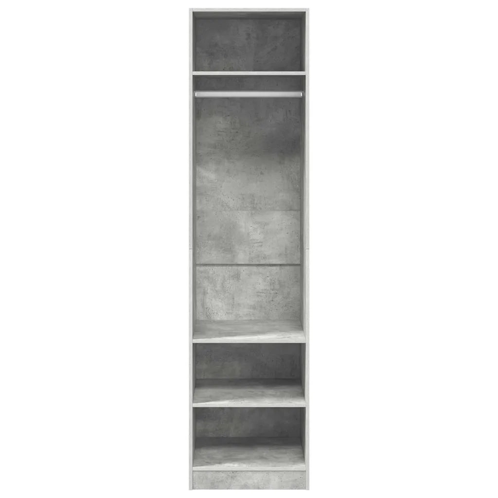 Armadio Grigio Cemento 50x50x200 cm in Legno Multistrato 800238