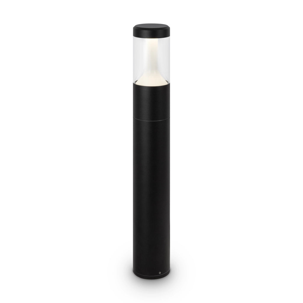 Maytoni lampada da terra moderna Koln 1 luce LED integrato IP54 nero alluminio