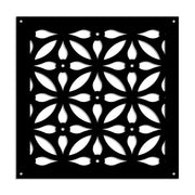 TELLY - Pannello in PVC traforato - Parasole Misura: 48x48 cm, Colore: nero