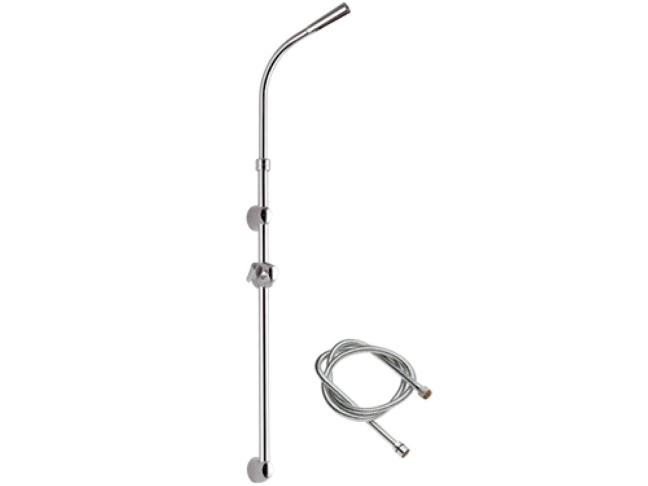 Saliscendi con doppia posizione di supporto doccia