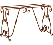 Biscottini Base tavolo in ferro pieno L130xPR60xH70 cm. forgiato mano trattato, Offerta