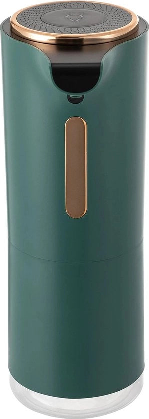 Dispensatore di sapone automatico touchless - Cavo di ricarica USB - 250 ML - Colore verde - Dimensioni 10 x 7 x 20 cm.