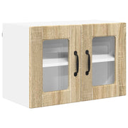 Pensile da cucina | Mobile in vetro da parete PORTO Rovere Sonoma 60 x 31 x 40 cm