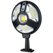 Lampada Solare Esterna 70W Orientabile a 360° con Riflettori Nero Avizar