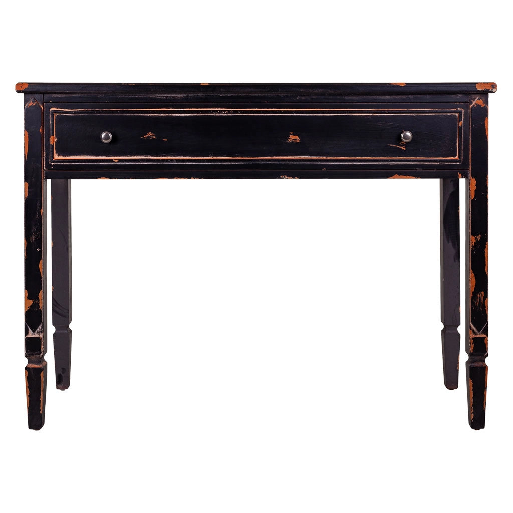 Mobile da ingresso in legno nero 112x38x82h