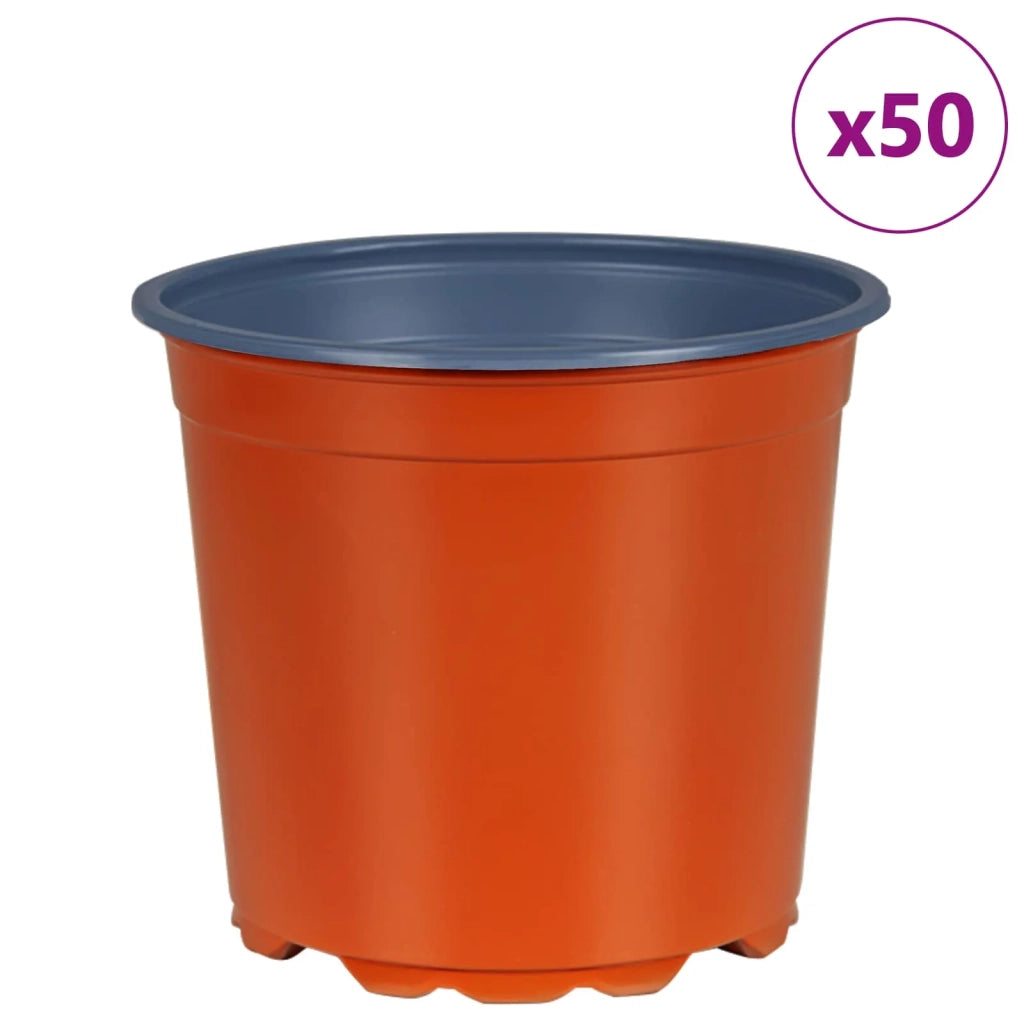 Vaso per Fiori 50 pcs Terracotta Ø 15 x 13 cm Plastica 42029487