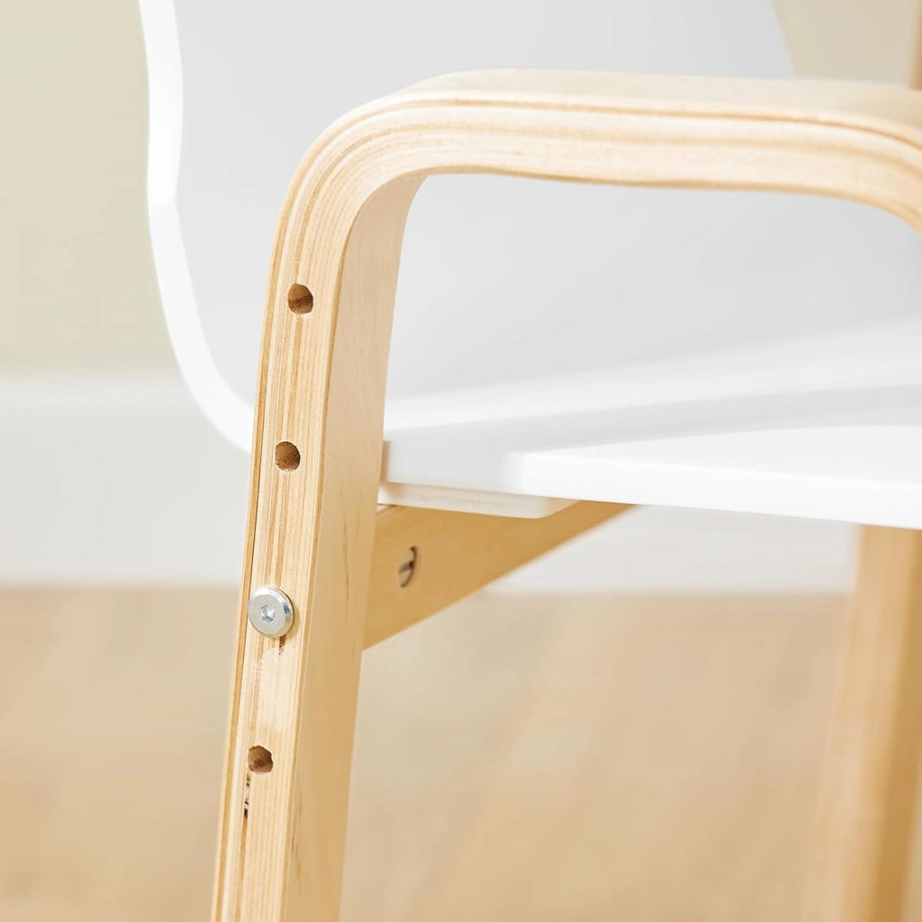 Set da 2 Sgabelli per Bambini con Braccioli e Schienale Altezza Sedile Regolabile, Design Moderno e Confortevole KMB24-WX2