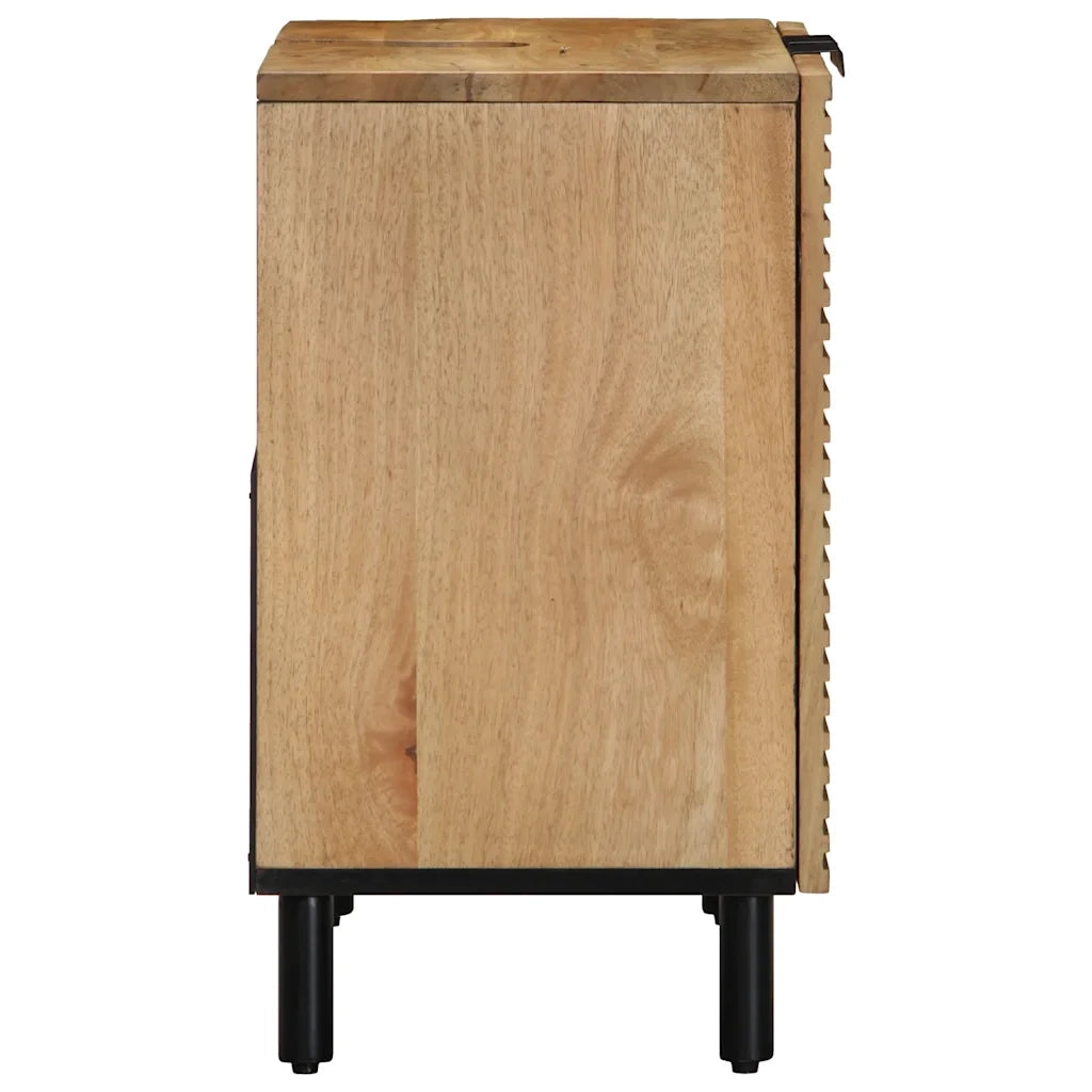 Mobile Lavabo da Bagno Marrone 62x33x58 cm Legno Massello Mango 4017739