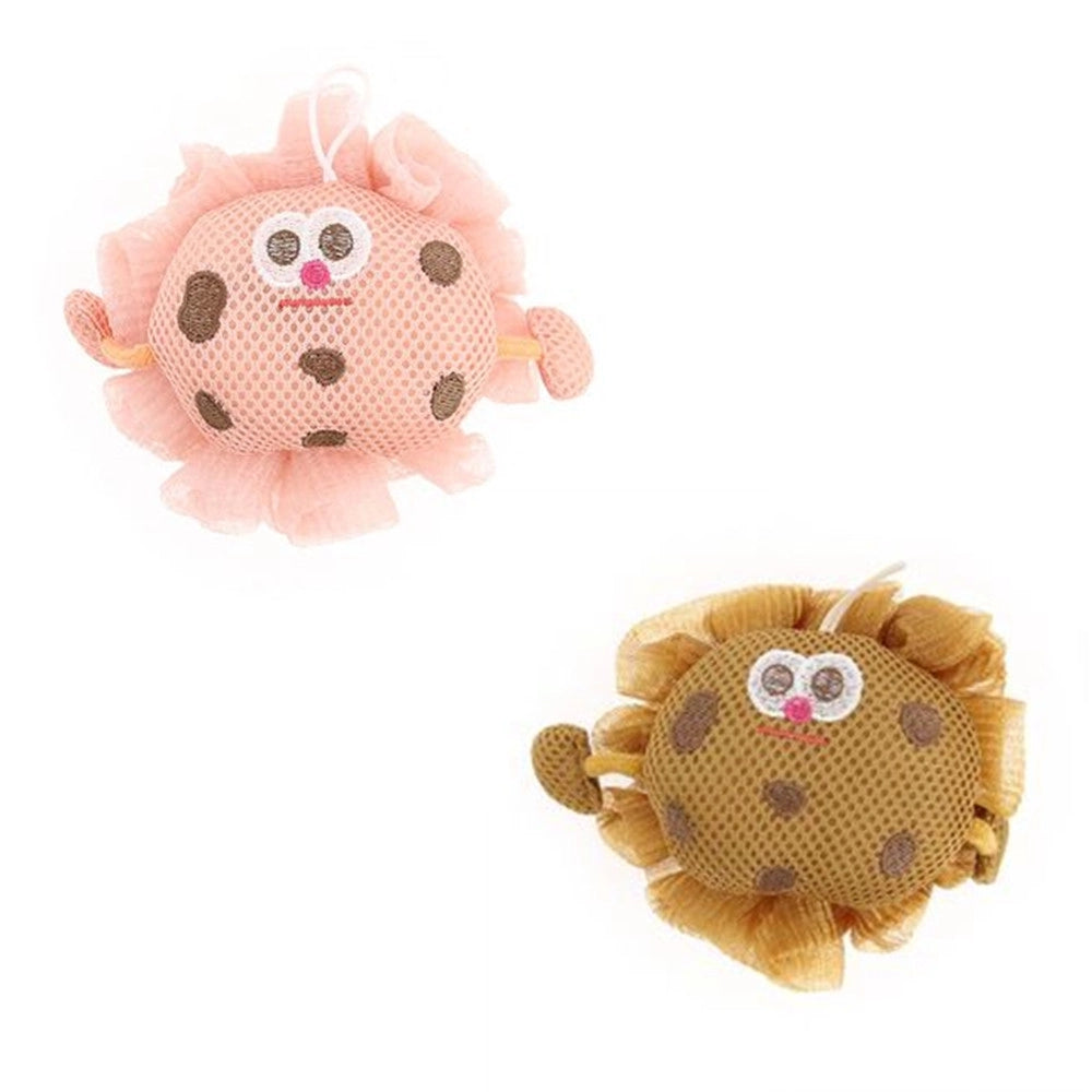Trade Shop - Spugna Doccia Bagno Spugnetta A Rete Esfoliante Pelle Corpo Con Animaletto 10773 -
