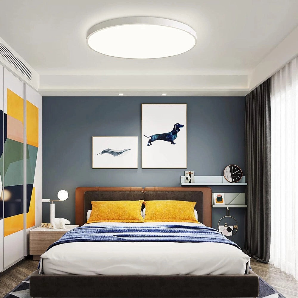 Trade Shop - Applique Da Muro Parete Led Rotondo 32 W Ip44 3 Temperature Di Luce Es-pn380-3c -