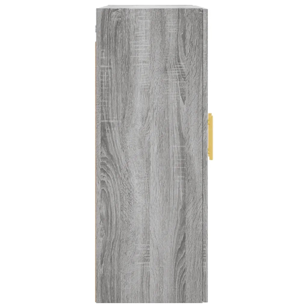 vidaXL Mobili a Parete 2 pz Grigio Sonoma 69,5x34x90 cm