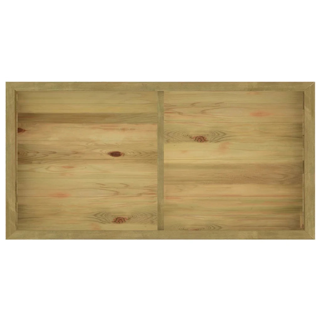 Fioriera | Cassetta per fiori | Vaso Rialzata 196x100x50 cm in Legno di Pino Impregnato