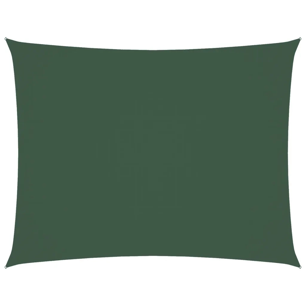 Parasole a vela | Telo Ombra | Vela da ombra Oxford Rettangolare 4x5 m Verde Scuro