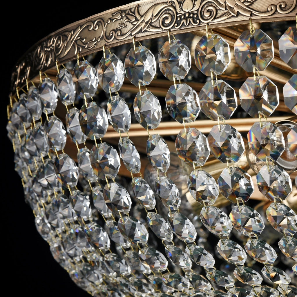 Lampadario Royal Classic in Metallo Palace Oro Antique