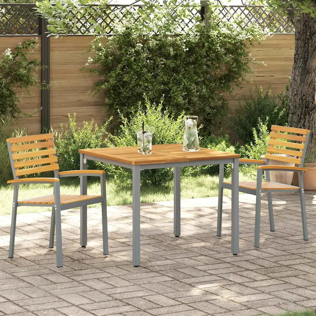 Sedia da Giardino 2 pz | Sedie da Esterno Marrone 56 x 57 x 87 cm