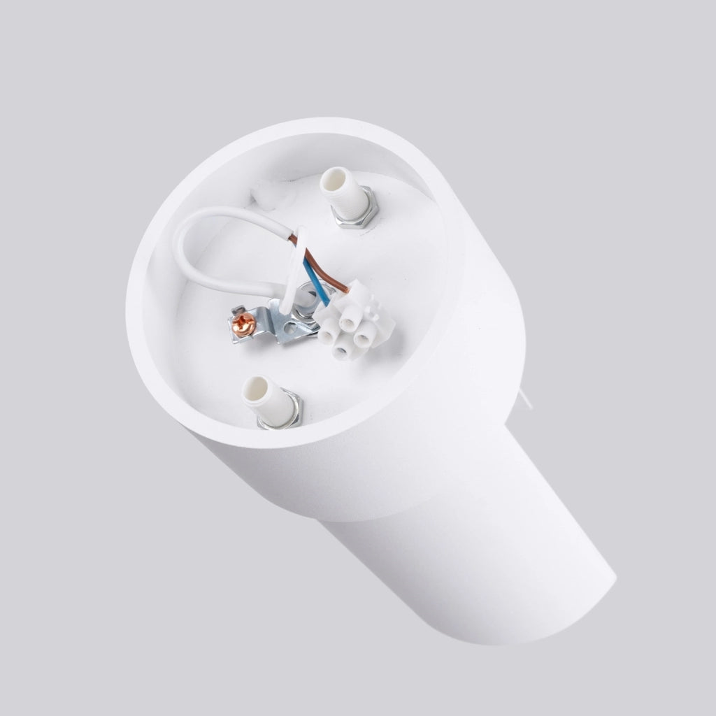 Applique moderna bianca tonda orientabile E27 Pure Lume