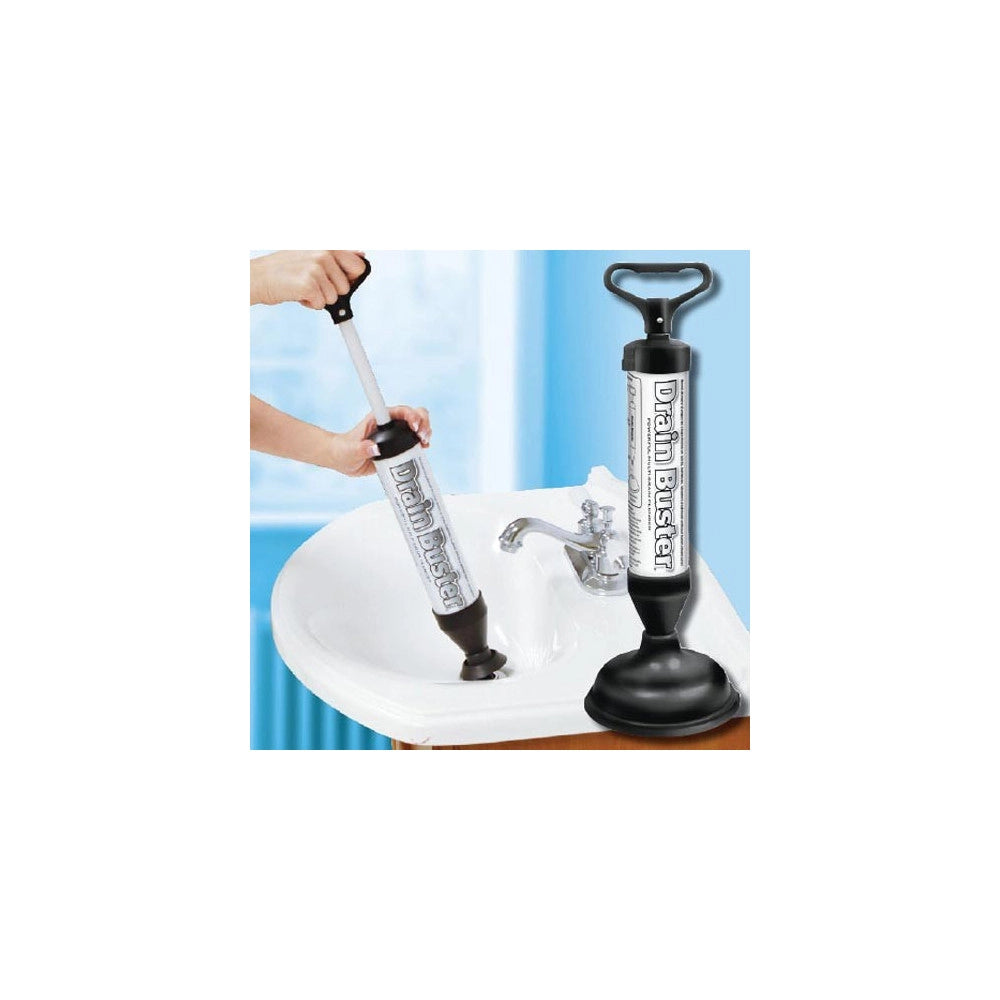 Trade Shop - Sturalavandino Scarichi E Wc A Pompa Manuale Sturatubi A Pressione Drain Buster -