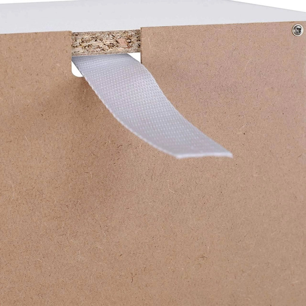 Libreria/scaffale portaoggetti in MDF per ufficio soggiorno studio con 6 scomparti 158,4 cm bianco 19_0000210