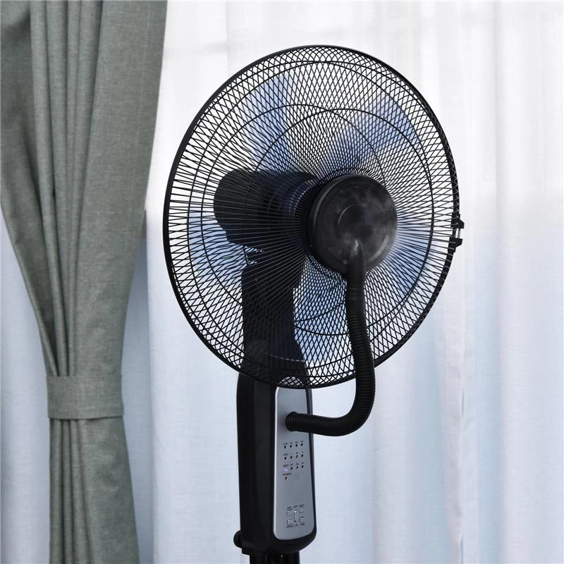 VENTILATORE OSCILLANTE CON NEBULIZZATORE 3 MODALITÀ E TIMER