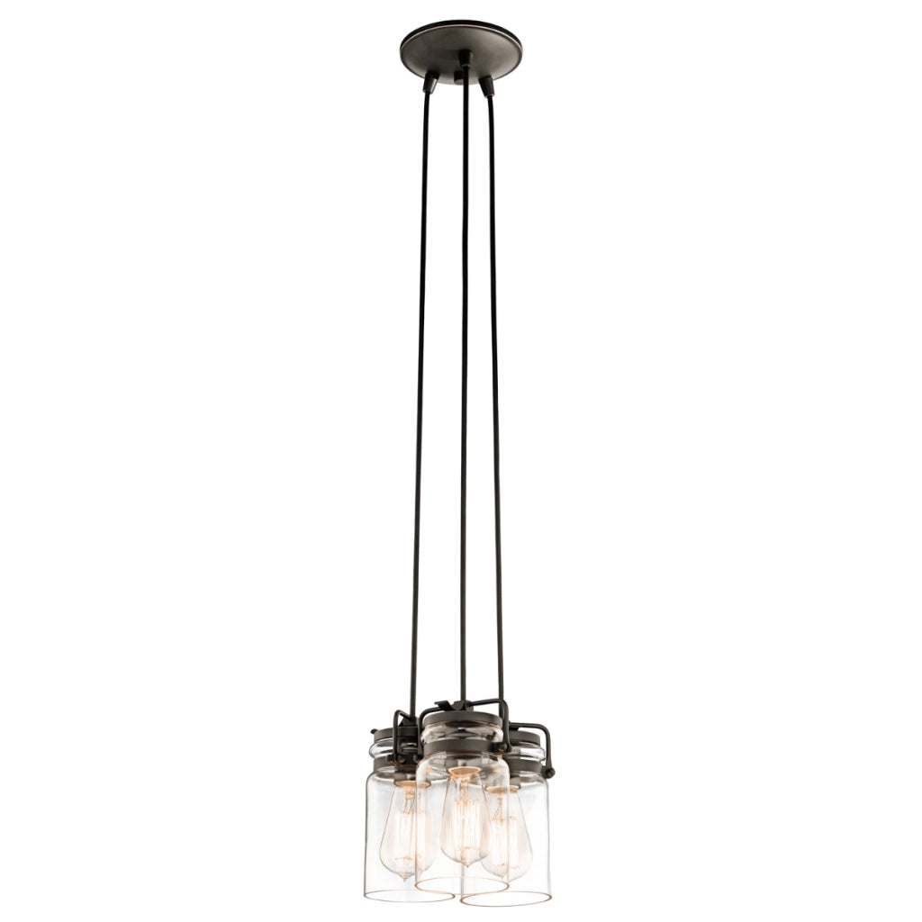 Lampada a sospensione Kichler Brinley bronzo 3xE27