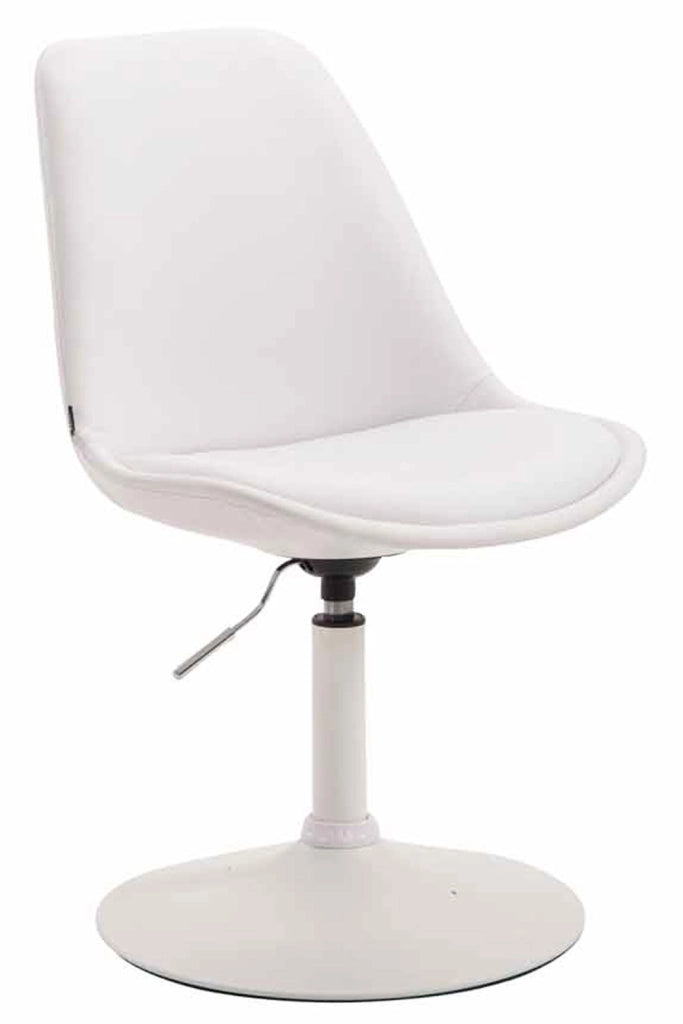 Sedia da pranzo MAVERICK in similpelle bianco,bianco