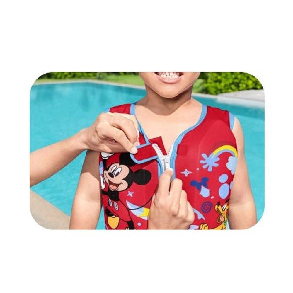 Trade Shop - Gilet Salvagente Trainer Mickey Con Cuscinetti In Schiuma Bambini 3-6 Anni 9101h -