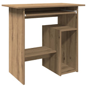 Scrivania | Tavolo da Ufficio Rovere Artigianale 80x45x74 cm in Legno Multistrato
