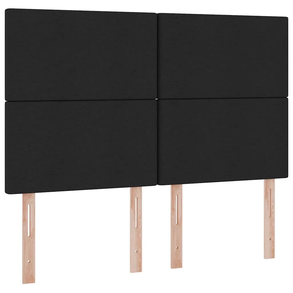 Letto con contenitore e LED Nero 140 x 200 cm Poliestere 3372359