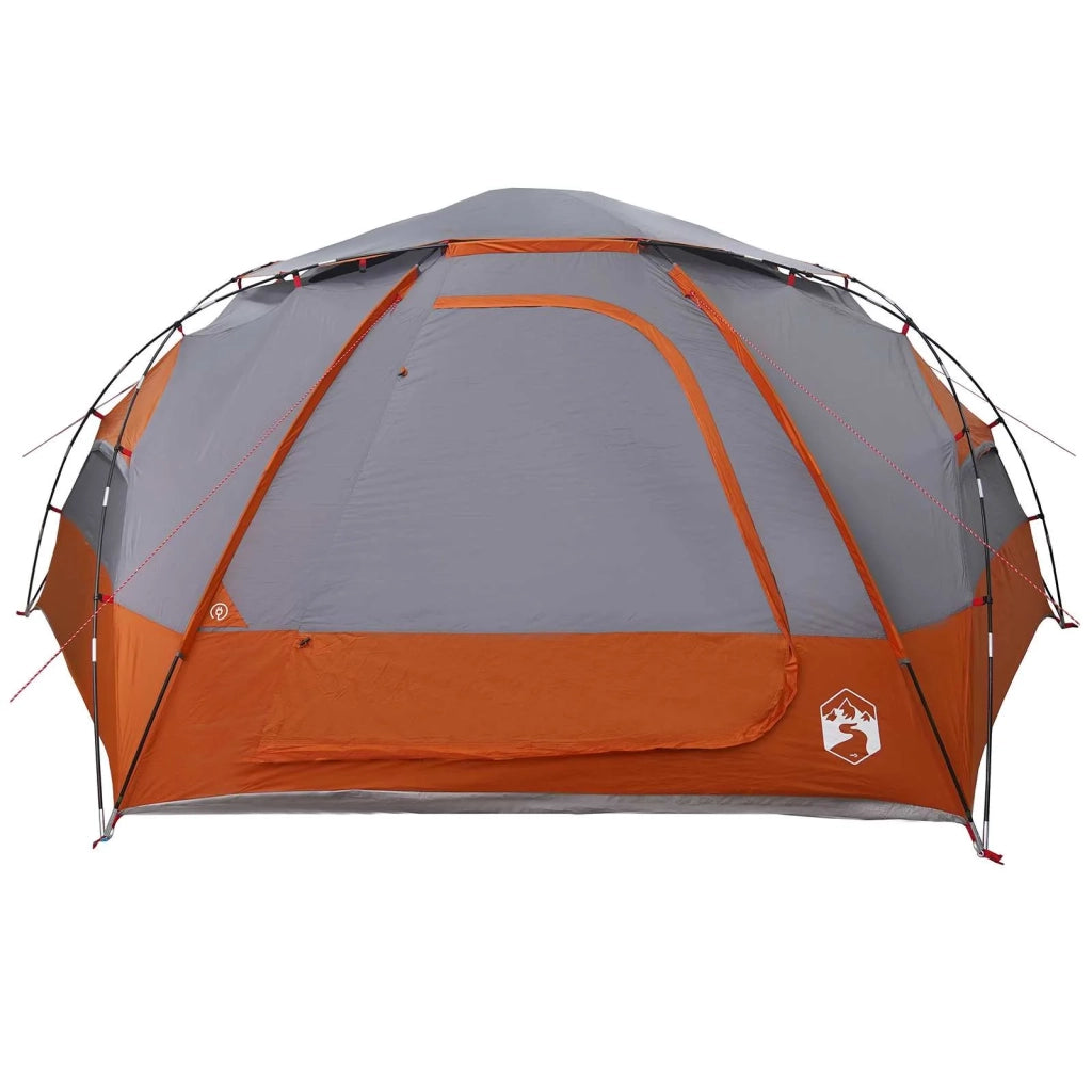 Tenda a cupola con tetto rimovibile-Tenda da campeggio Grigio e arancione 145834