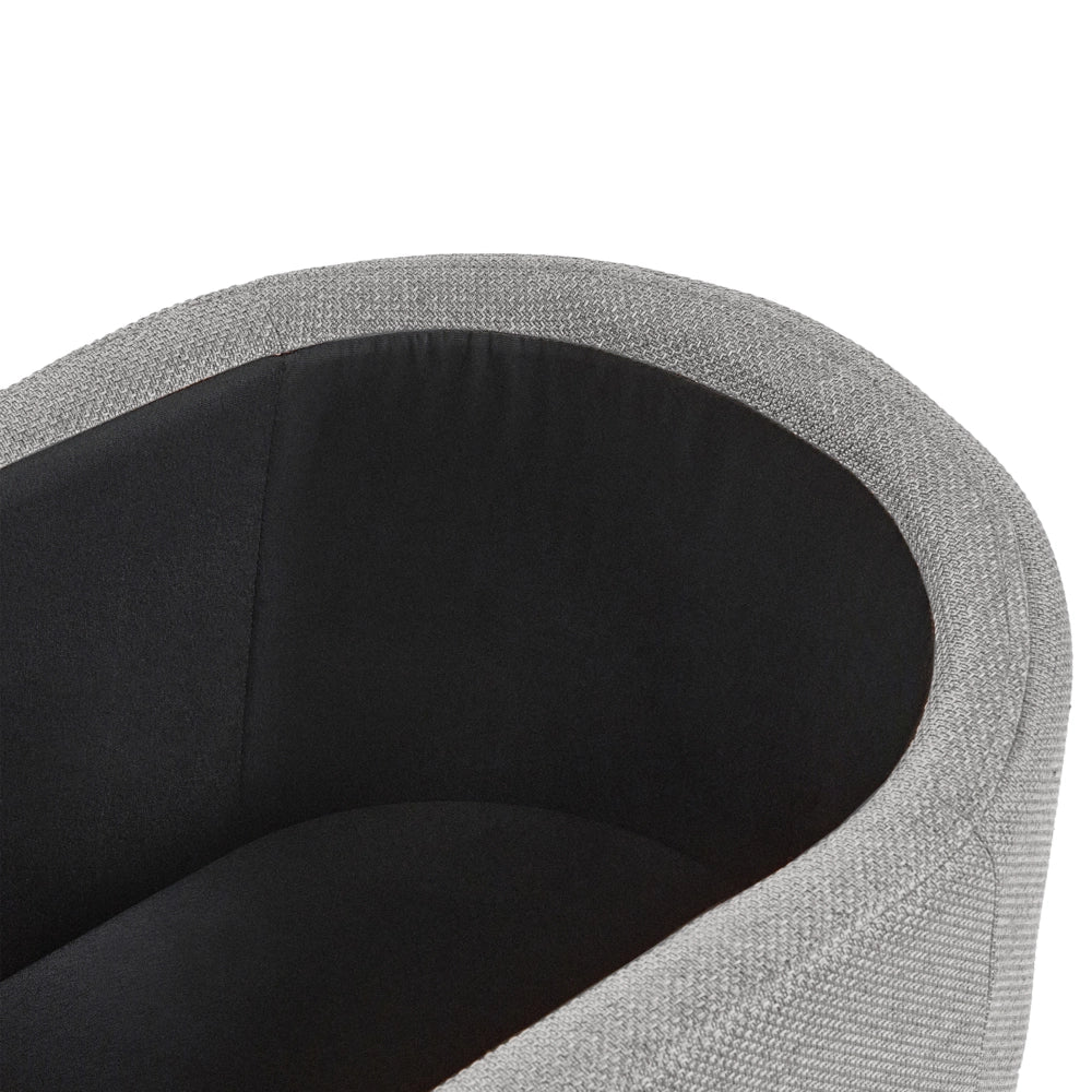 Panca contenitore in tessuto grigio chiaro con finitura idrorepellente pouf imbottito con contenitore seduta per l'ingresso