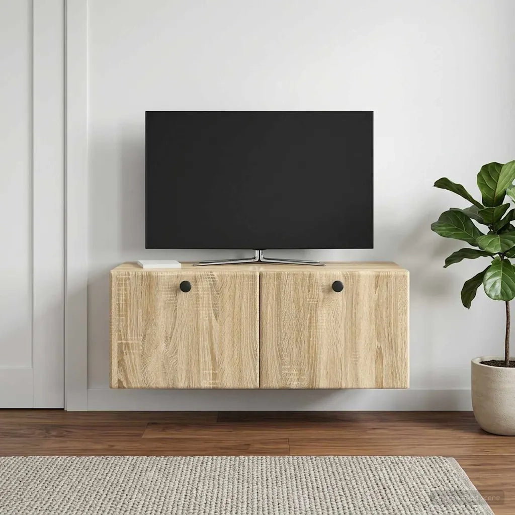 Mobile Porta TV da Muro 78,5 x 31 x 30 cm Rovere Sonoma 899227