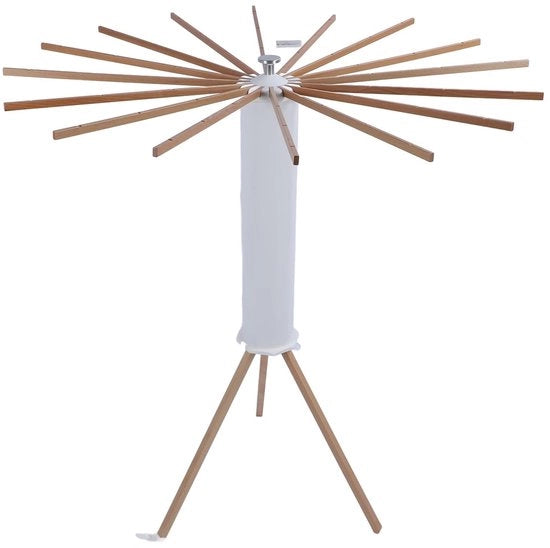 Asciugamano per abbigliamento con grande capacità - supporto pieghevole - adatto a 16 appendiabiti - altezza 112 cm - capacità 40 kg - spazio flessibile - asciugatrice per interni