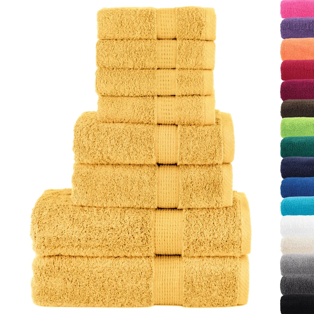 Set ASciugamani SOLUND 8 pz Oro 600 gsm 137542