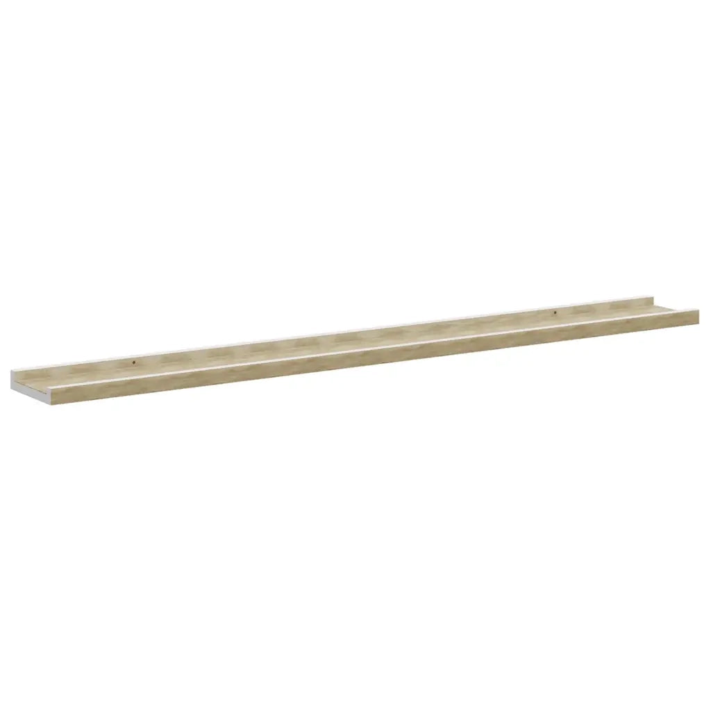 Mensole da Parete 4 pz Bianco e Rovere Sonoma 100x9x3 cm cod mxl 33538