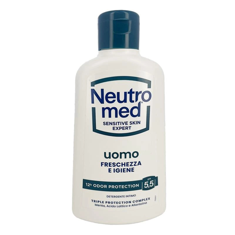 NEUTROMED DETERGENTE INTIMO UOMO FRESCHEZZA E IGIENE CON MENTA ACIDO LATTICO ALLANTOINA PH 5,5 300 ML