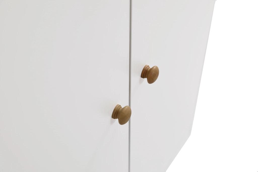 Armadio a 2 Ante con Appendiabiti ¨C MINIMAL ¨C Bianco, MDF, Camera da Letto