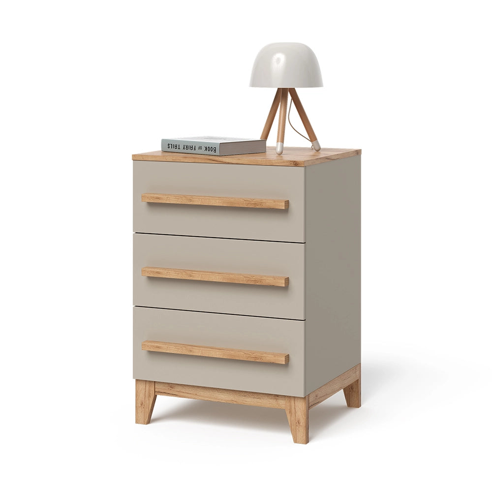 Vitalispa Cassettiera per camera da letto Cachemire 60 x 88 cm con 3 cassetti