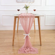 Tavolo da Soggiorno in Tela Decorativa - 300 x 70 cm - Decorazione di Matrimonio Romantica - Utilizzo Versatile - Tovaglia da Tavolo