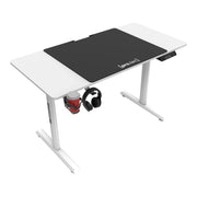 Scrivania/postazione di lavoro elettrica Pomona regolabile in altezza 110 x 60 x 72-117 cm bianco 03_0006657