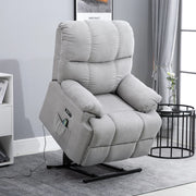 POLTRONA RELAX ALZAPERSONA RECLINABILE 160° GRIGIO CON USB