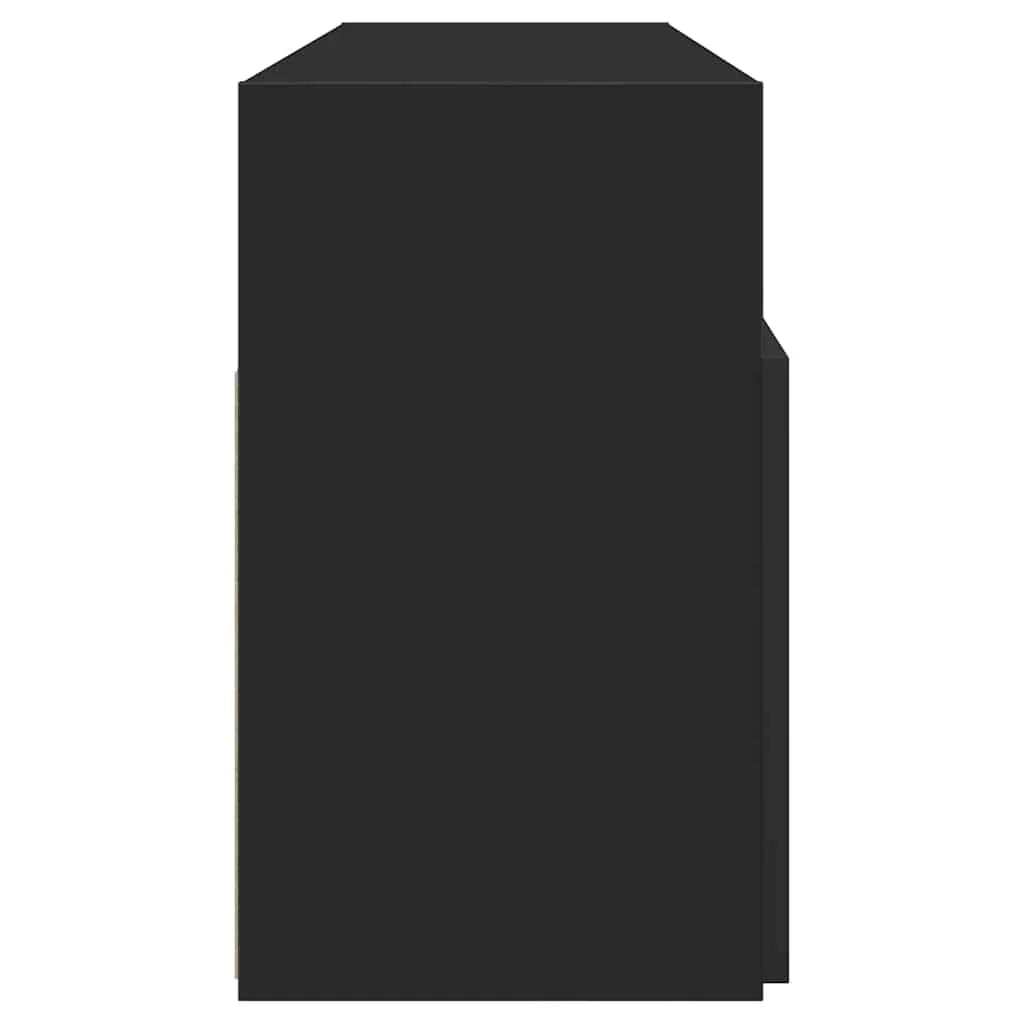 Mobile TV multimediale scaffale TV credenza mobile TV per sala da pranzo soggiorno camera da letto con luci LED 120 x 30 x 50 cm nero 02_0026515