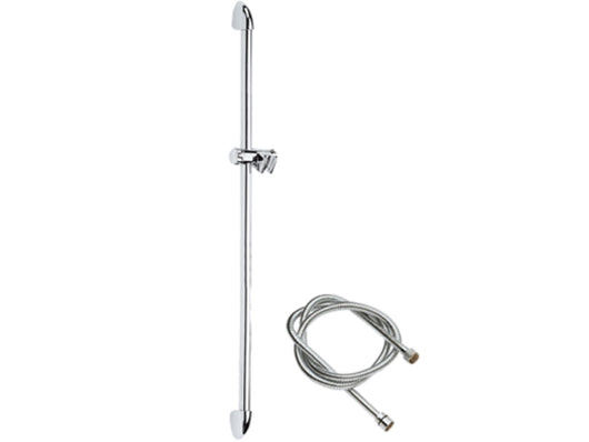 Saliscendi lungo cromato cm 90