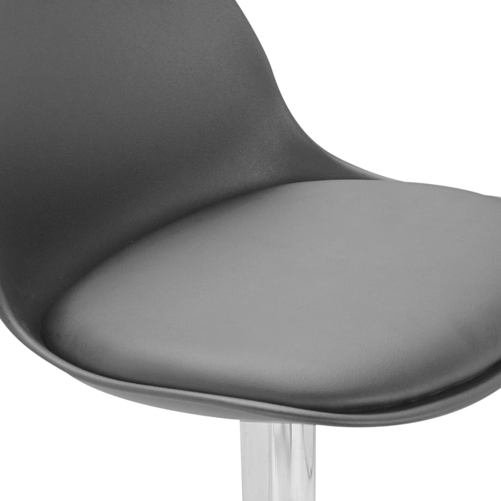 Set di 4 sgabelli da bar design grigio KARL