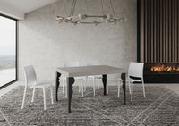 Tavolo Allungabile 120/380x90 cm Paxon Cashmere Gambe Antracite