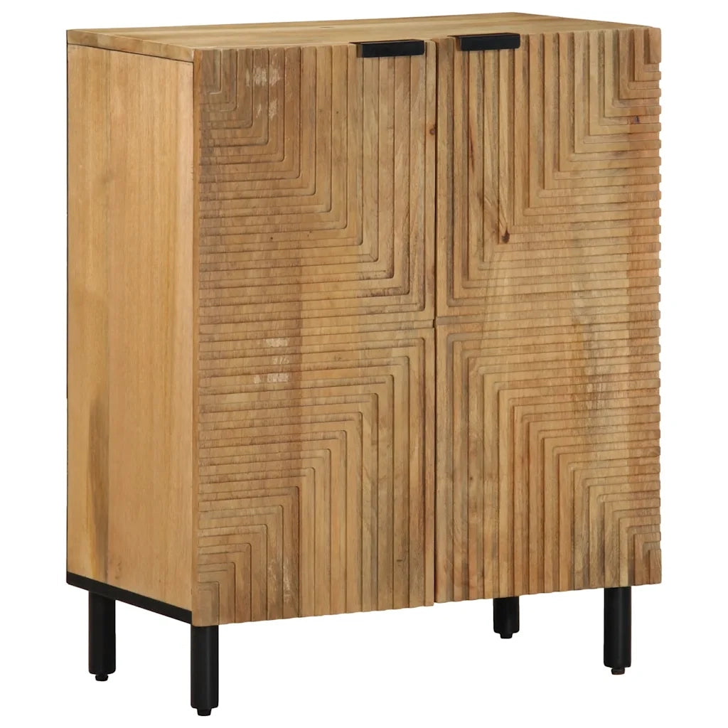 Credenze 3 pz Marrone 60x33x75 cm in Legno Massello di Mango 3310005
