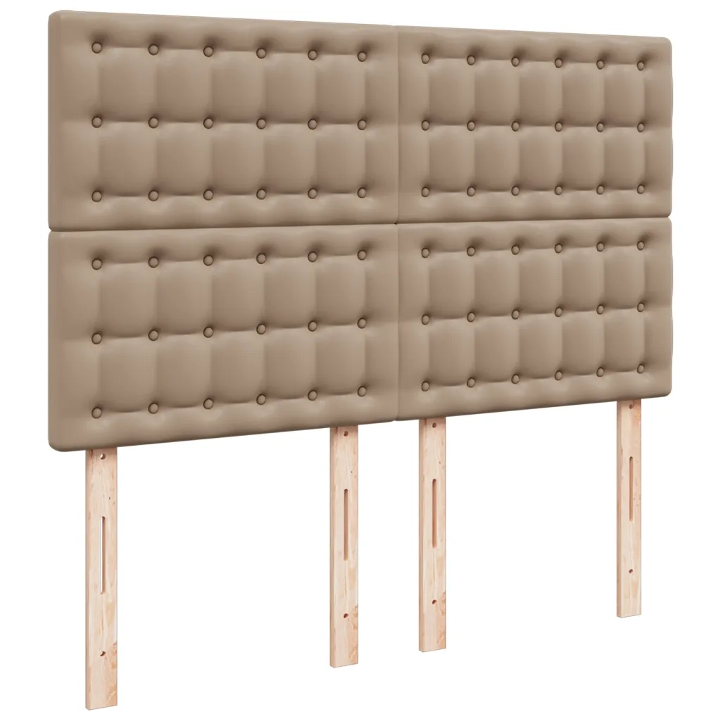 Giroletto a Molle con Materasso Cappuccino 140x200cm Similpelle