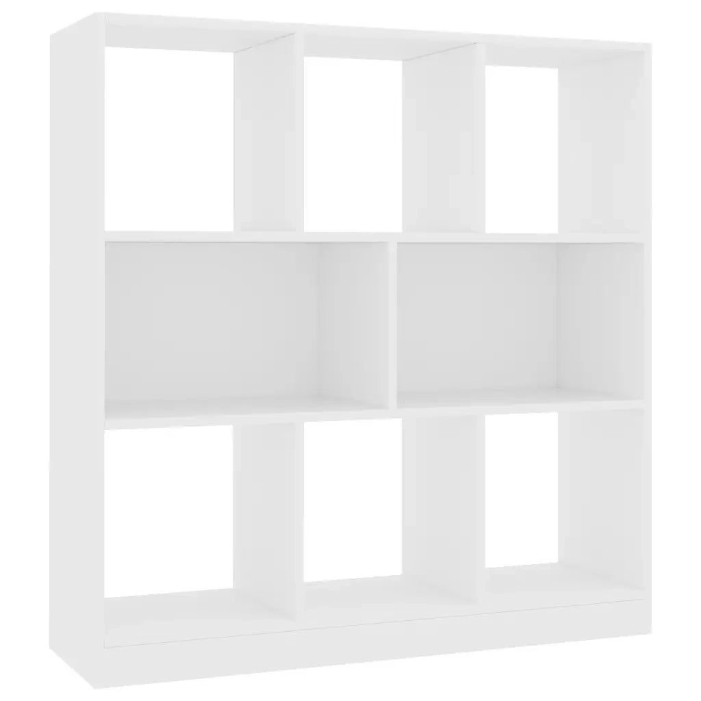 Libreria-Scaffale per Libri-Mobile di Stoccaggio Bianca 97,5x29,5x100 cm in Legno Multistrato