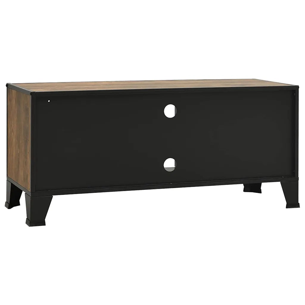 Mobile TV | Armadietto TV | Mobile Porta TV Marrone Rustico 105x36x47 cm in Metallo e MDF