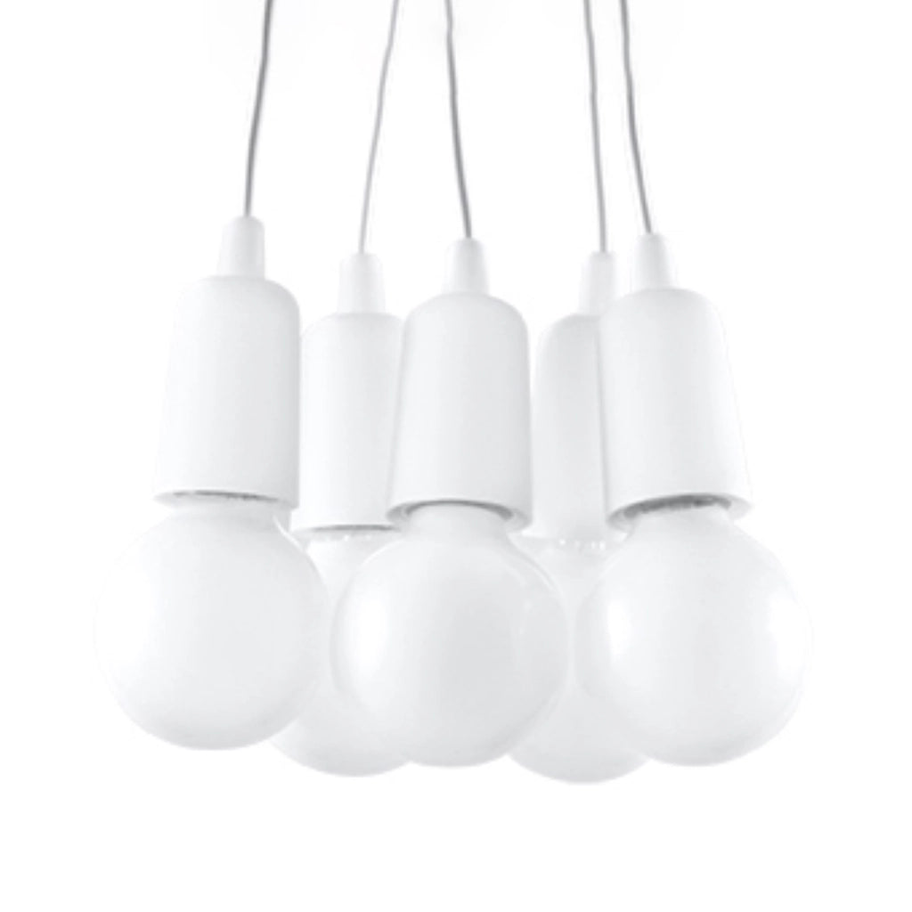 Lampadario Matero Pure Lume bianco 5 luci E27 IP20
