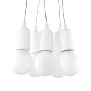 Lampadario Matero Pure Lume bianco 5 luci E27 IP20